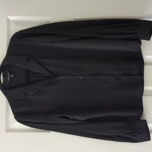 Banana Republic Black lightweight blouse with Buttons Long Sleeve size Medium